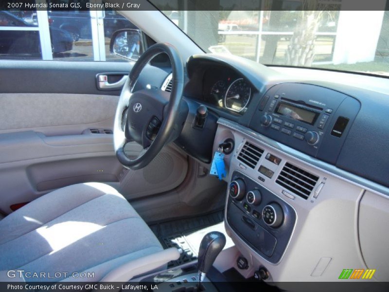 Ebony Black / Gray 2007 Hyundai Sonata GLS