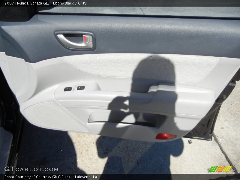 Ebony Black / Gray 2007 Hyundai Sonata GLS
