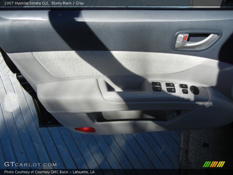 Ebony Black / Gray 2007 Hyundai Sonata GLS