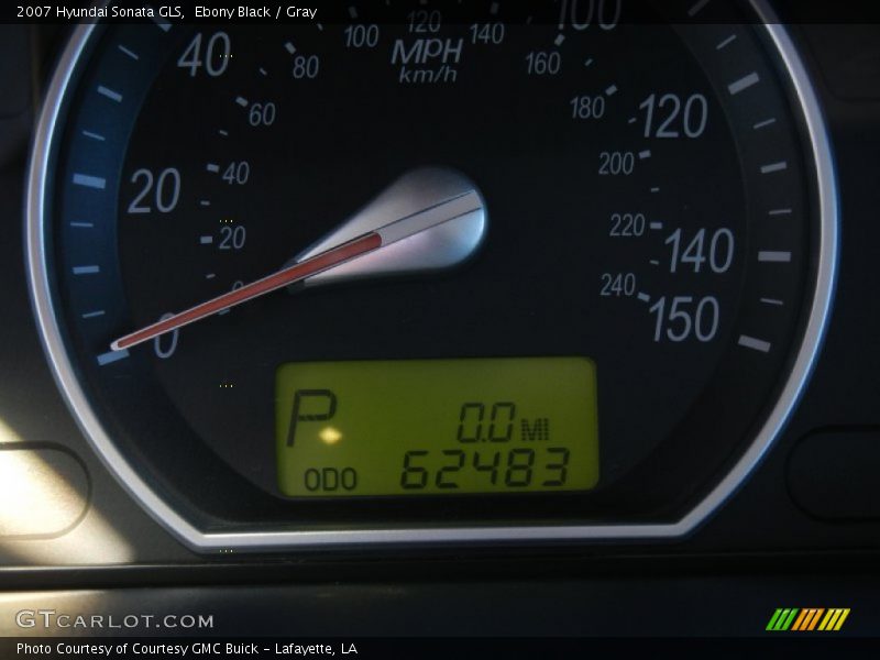 Ebony Black / Gray 2007 Hyundai Sonata GLS