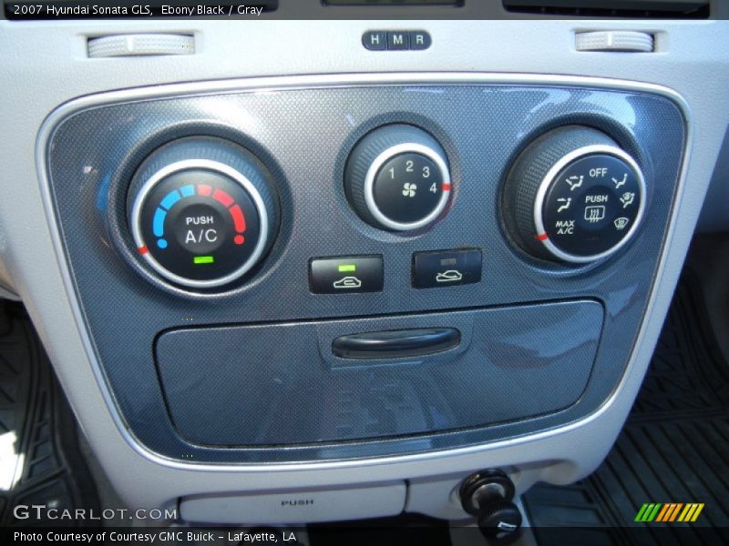 Ebony Black / Gray 2007 Hyundai Sonata GLS