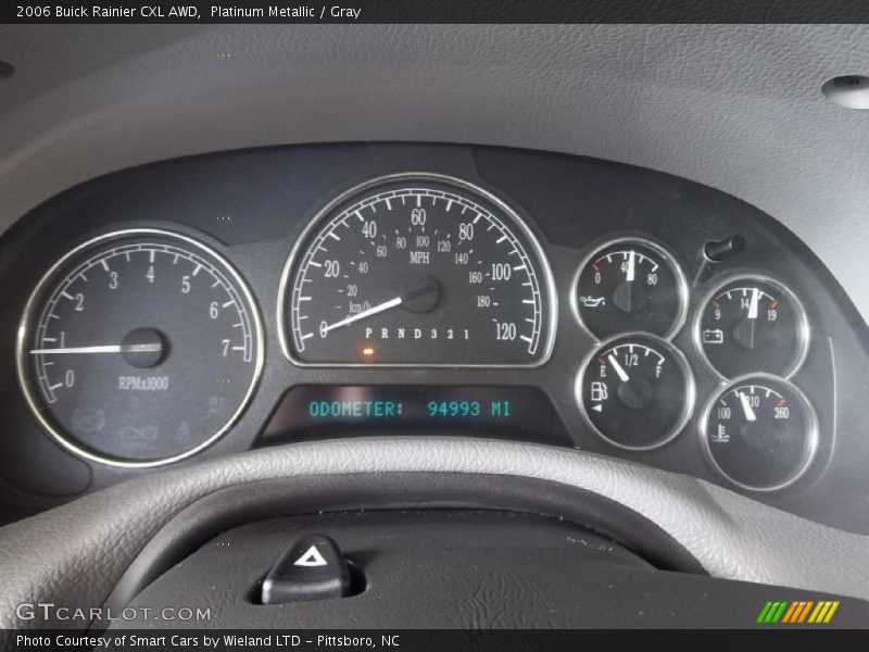 Platinum Metallic / Gray 2006 Buick Rainier CXL AWD