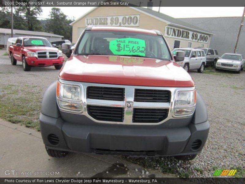 Sunburst Orange Pearl / Dark Slate Gray 2008 Dodge Nitro SXT 4x4