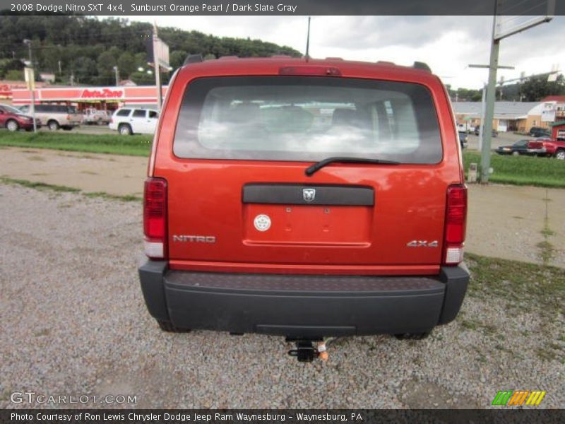 Sunburst Orange Pearl / Dark Slate Gray 2008 Dodge Nitro SXT 4x4
