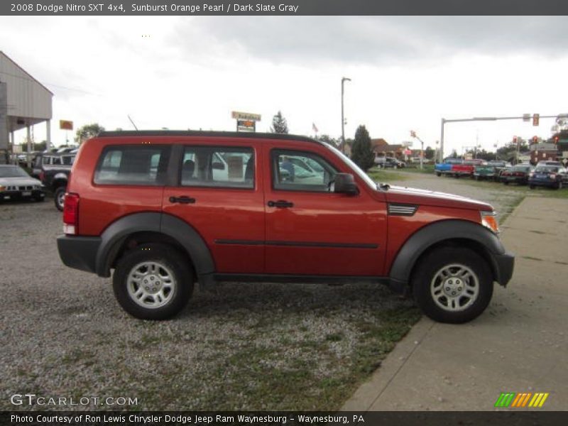 Sunburst Orange Pearl / Dark Slate Gray 2008 Dodge Nitro SXT 4x4