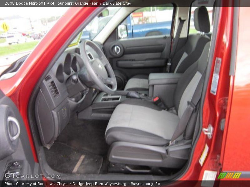 Sunburst Orange Pearl / Dark Slate Gray 2008 Dodge Nitro SXT 4x4