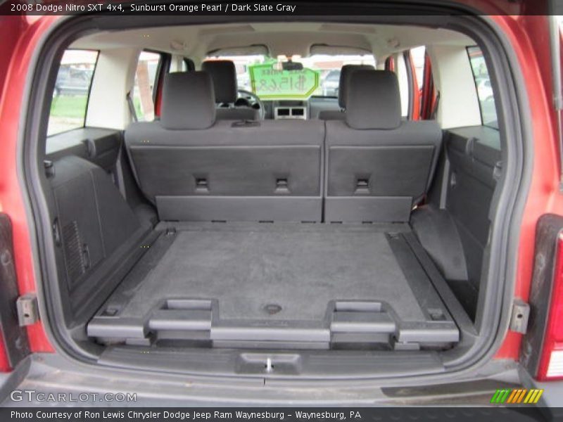 Sunburst Orange Pearl / Dark Slate Gray 2008 Dodge Nitro SXT 4x4