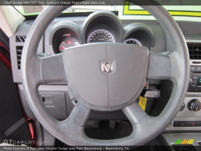 Sunburst Orange Pearl / Dark Slate Gray 2008 Dodge Nitro SXT 4x4