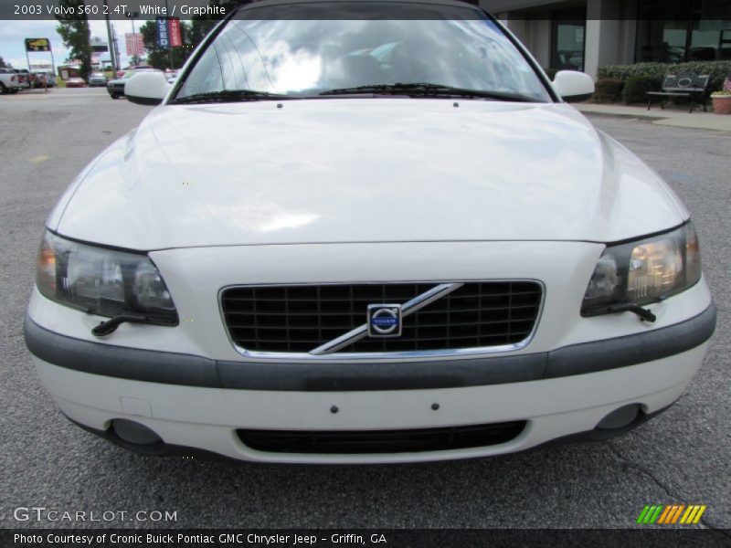White / Graphite 2003 Volvo S60 2.4T