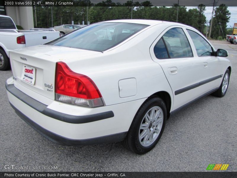 White / Graphite 2003 Volvo S60 2.4T