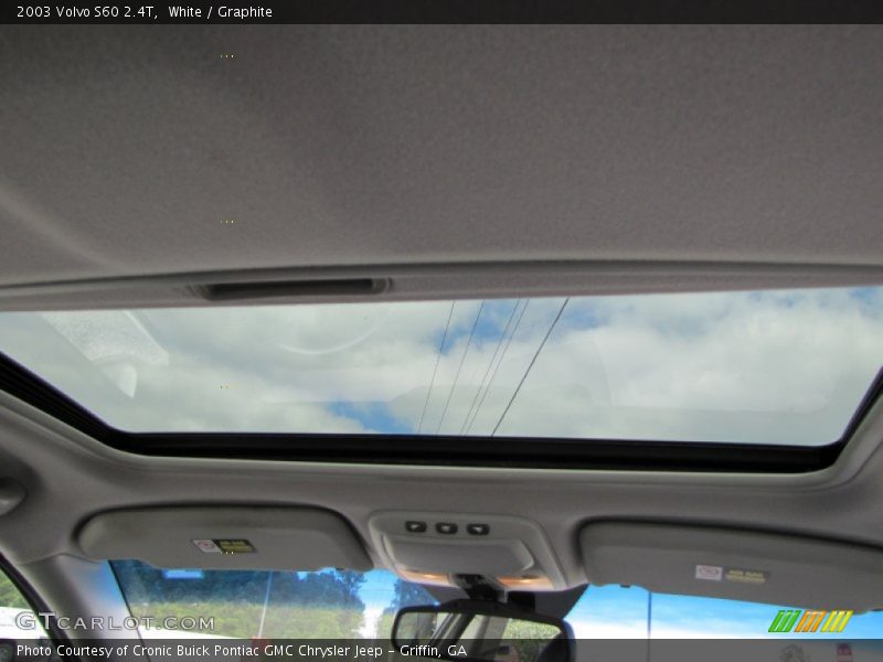 White / Graphite 2003 Volvo S60 2.4T