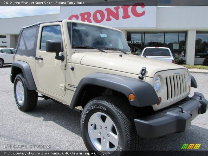 Sahara Tan / Black 2012 Jeep Wrangler Sport S 4x4
