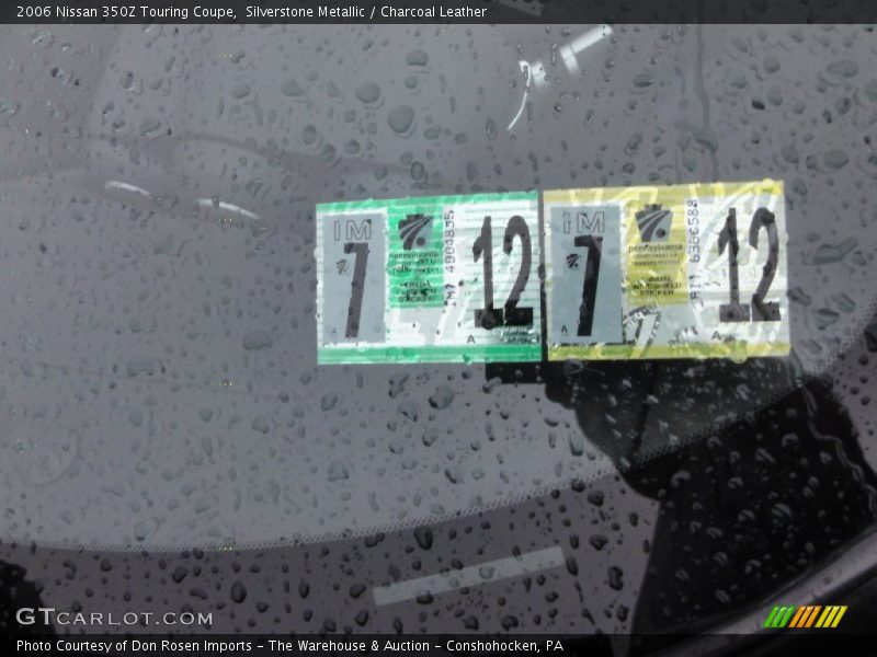 Silverstone Metallic / Charcoal Leather 2006 Nissan 350Z Touring Coupe