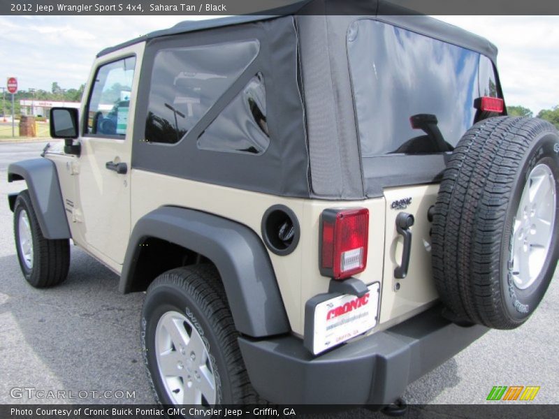 Sahara Tan / Black 2012 Jeep Wrangler Sport S 4x4