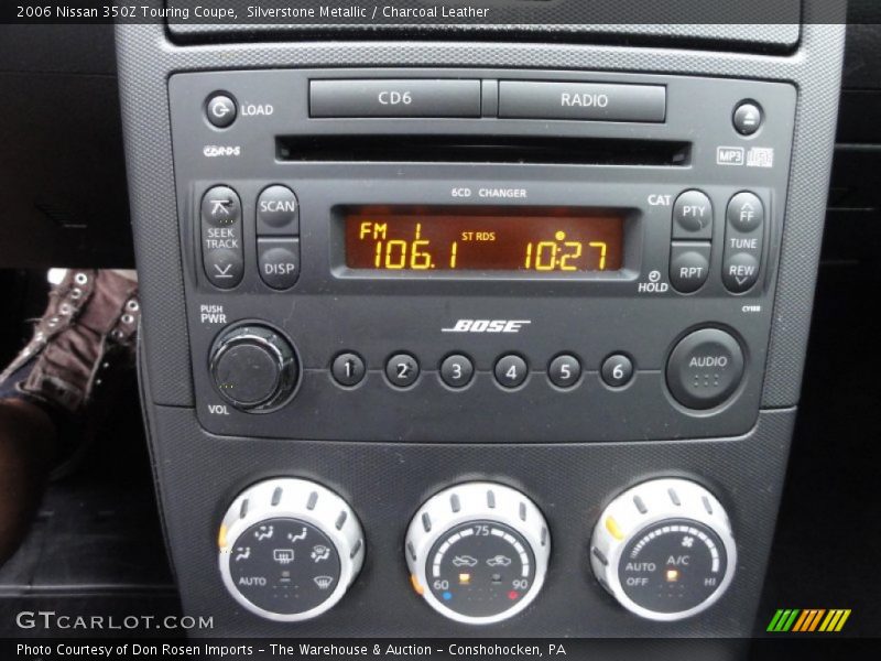Silverstone Metallic / Charcoal Leather 2006 Nissan 350Z Touring Coupe