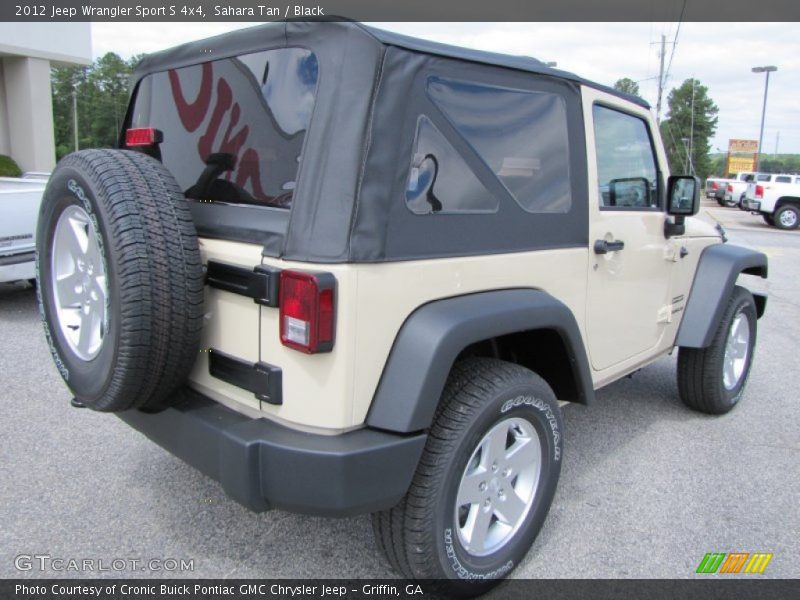 Sahara Tan / Black 2012 Jeep Wrangler Sport S 4x4