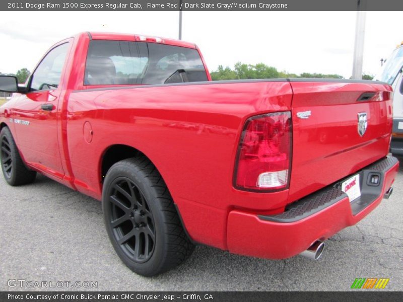 Flame Red / Dark Slate Gray/Medium Graystone 2011 Dodge Ram 1500 Express Regular Cab