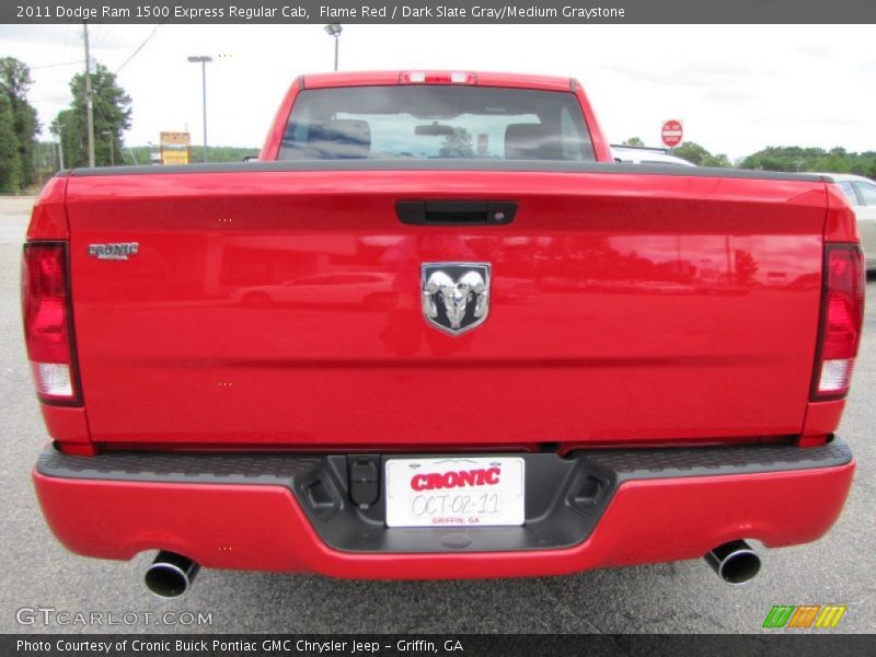 Flame Red / Dark Slate Gray/Medium Graystone 2011 Dodge Ram 1500 Express Regular Cab
