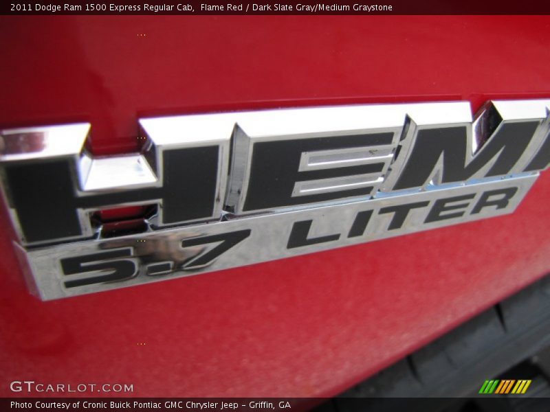 Flame Red / Dark Slate Gray/Medium Graystone 2011 Dodge Ram 1500 Express Regular Cab