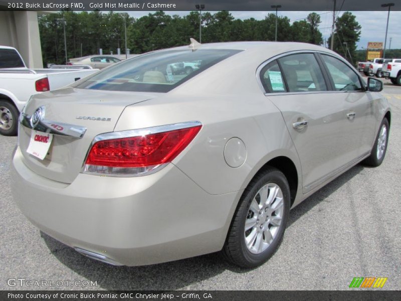Gold Mist Metallic / Cashmere 2012 Buick LaCrosse FWD