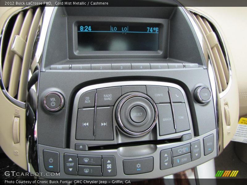 Controls of 2012 LaCrosse FWD
