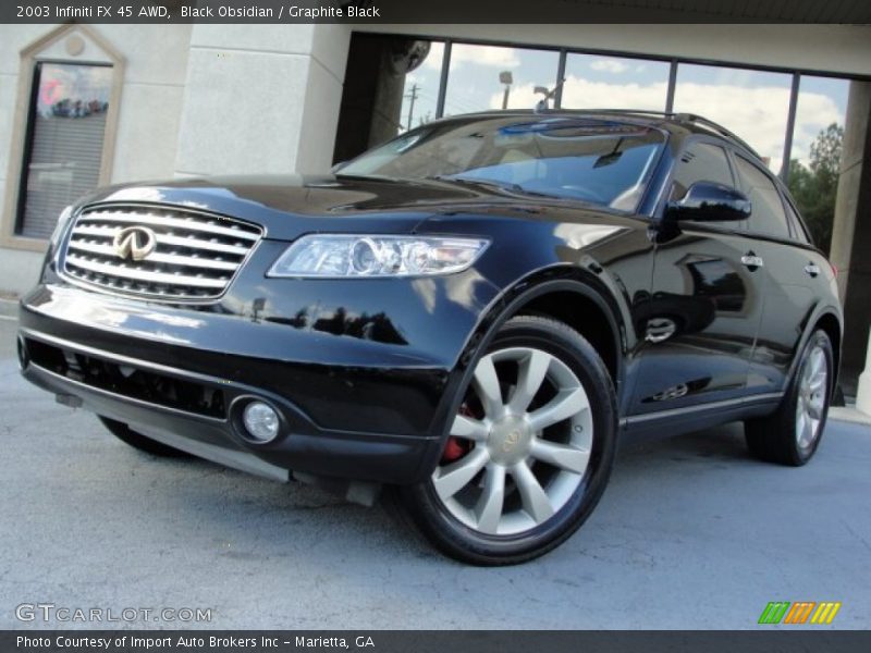 Black Obsidian / Graphite Black 2003 Infiniti FX 45 AWD