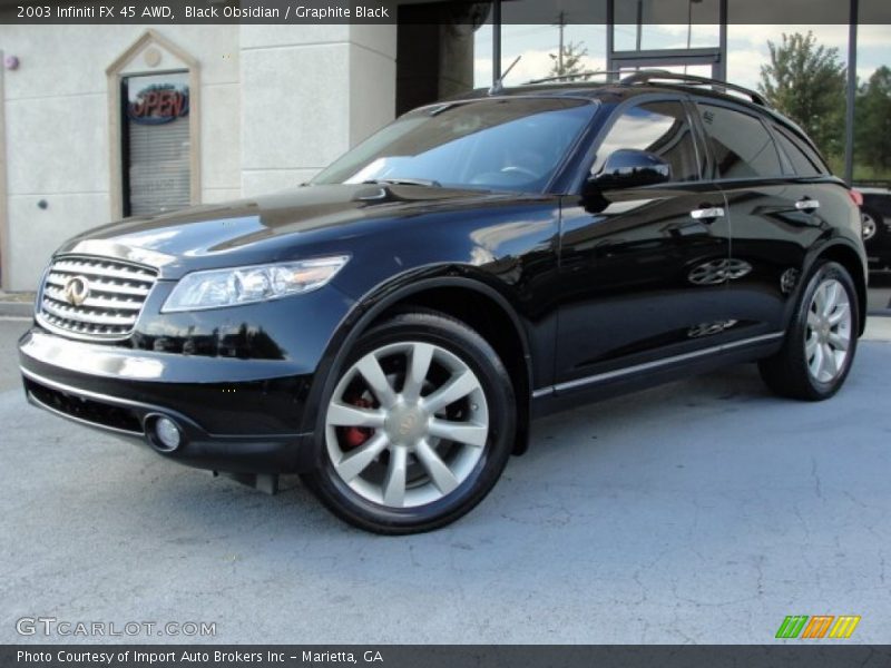 Black Obsidian / Graphite Black 2003 Infiniti FX 45 AWD