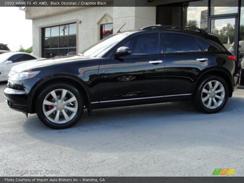 Black Obsidian / Graphite Black 2003 Infiniti FX 45 AWD
