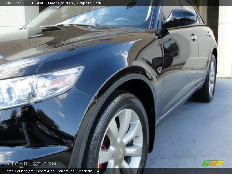 Black Obsidian / Graphite Black 2003 Infiniti FX 45 AWD