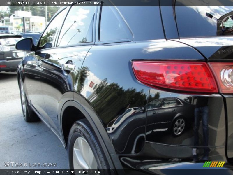Black Obsidian / Graphite Black 2003 Infiniti FX 45 AWD