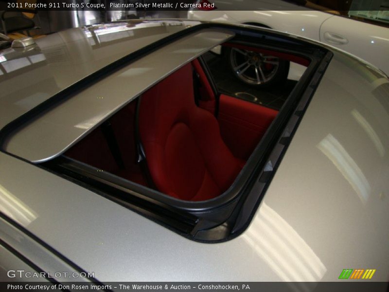 Sunroof of 2011 911 Turbo S Coupe
