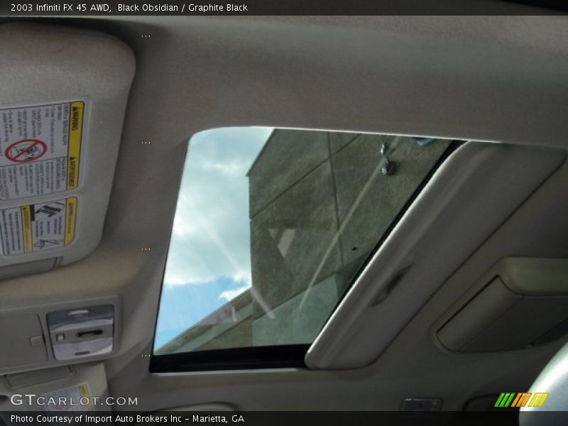 Black Obsidian / Graphite Black 2003 Infiniti FX 45 AWD
