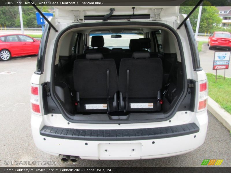 White Suede Clearcoat / Charcoal Black 2009 Ford Flex SE