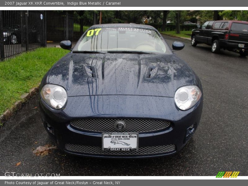 Indigo Blue Metallic / Caramel 2007 Jaguar XK XKR Convertible