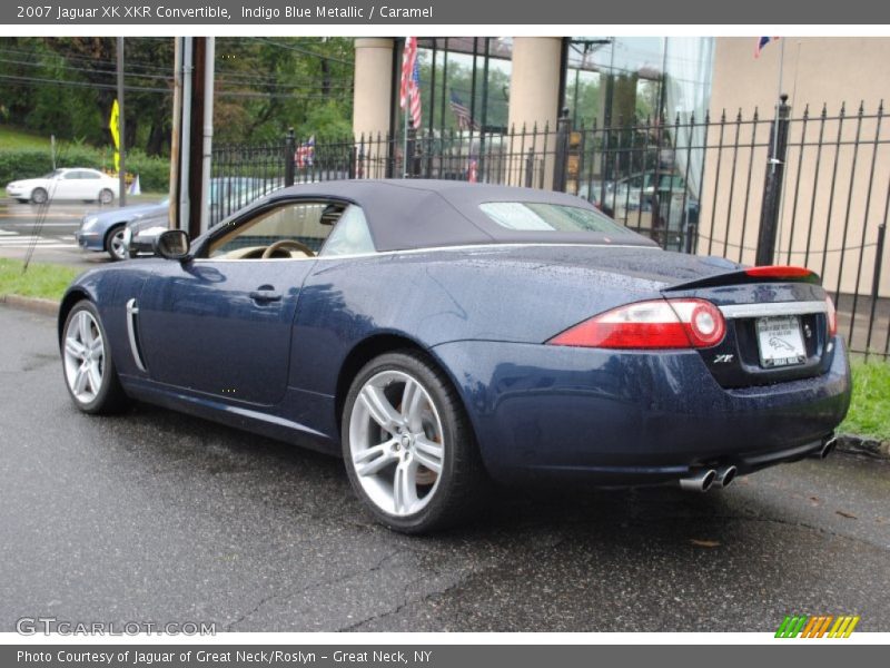 Indigo Blue Metallic / Caramel 2007 Jaguar XK XKR Convertible