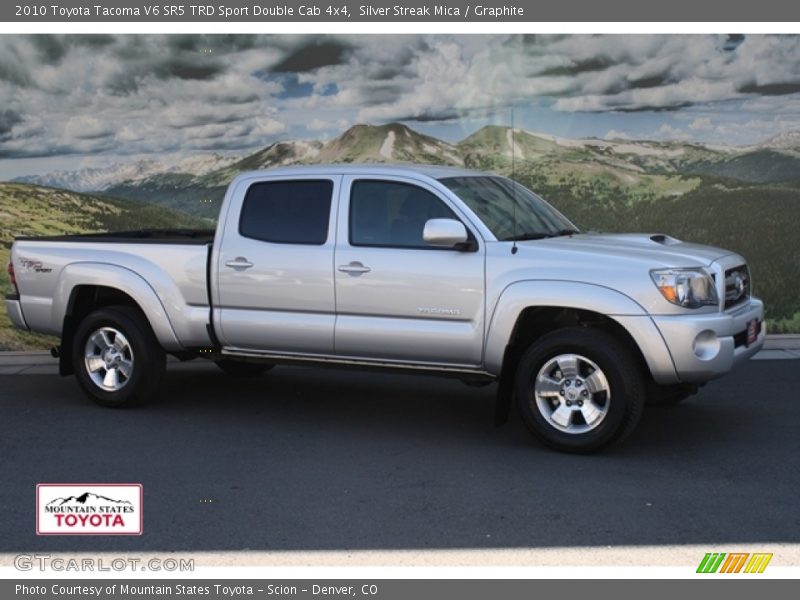 Silver Streak Mica / Graphite 2010 Toyota Tacoma V6 SR5 TRD Sport Double Cab 4x4