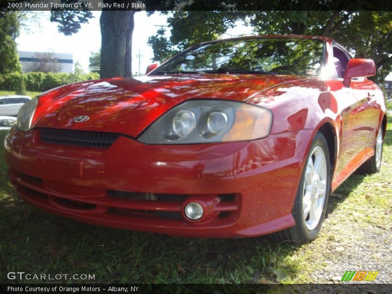 Rally Red / Black 2003 Hyundai Tiburon GT V6