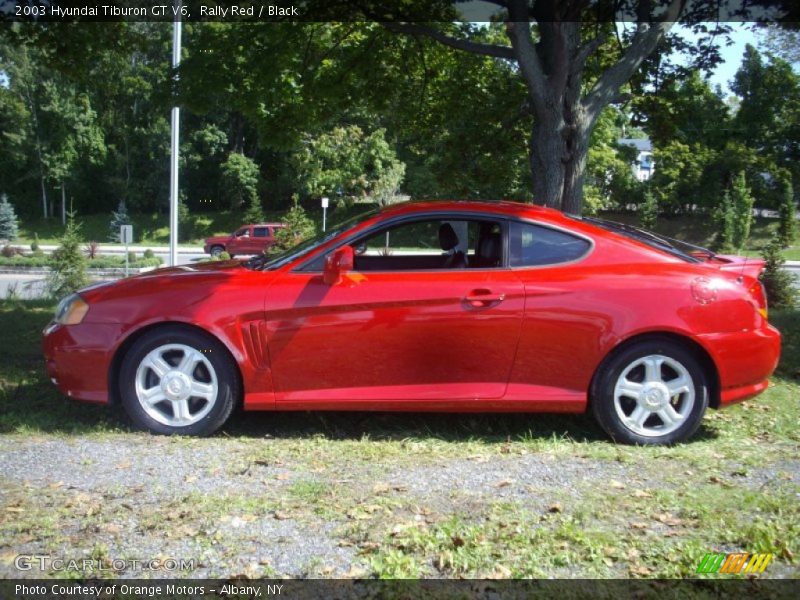 Rally Red / Black 2003 Hyundai Tiburon GT V6