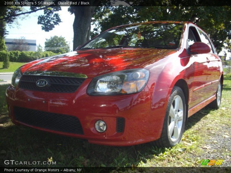 Classic Red / Black 2008 Kia Spectra 5 SX Wagon