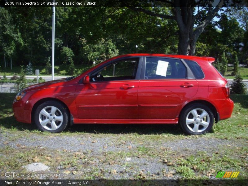 Classic Red / Black 2008 Kia Spectra 5 SX Wagon