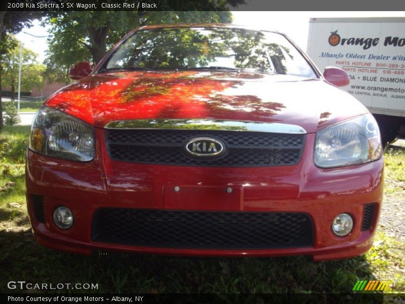 Classic Red / Black 2008 Kia Spectra 5 SX Wagon