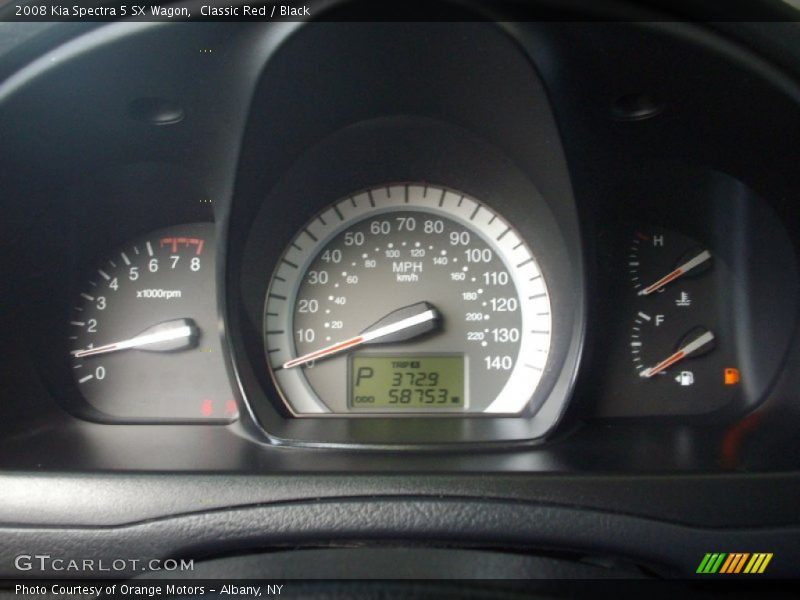 Classic Red / Black 2008 Kia Spectra 5 SX Wagon