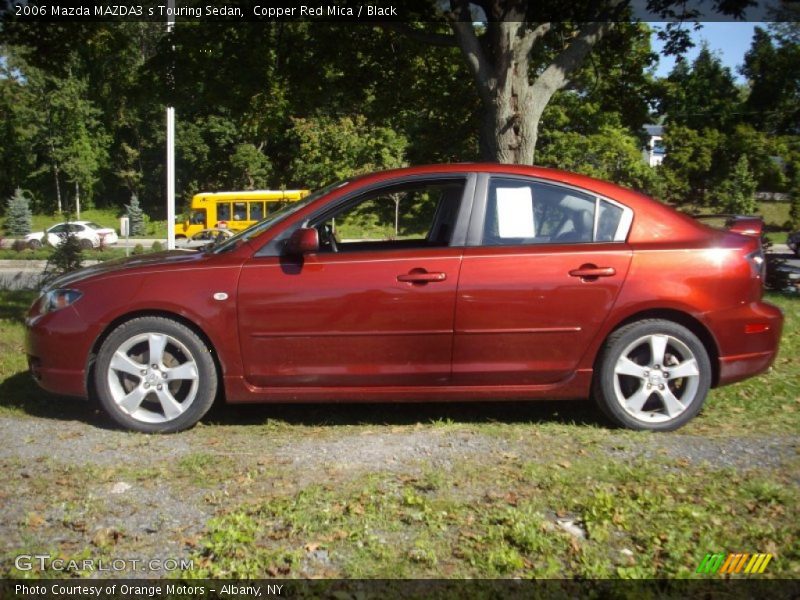 Copper Red Mica / Black 2006 Mazda MAZDA3 s Touring Sedan