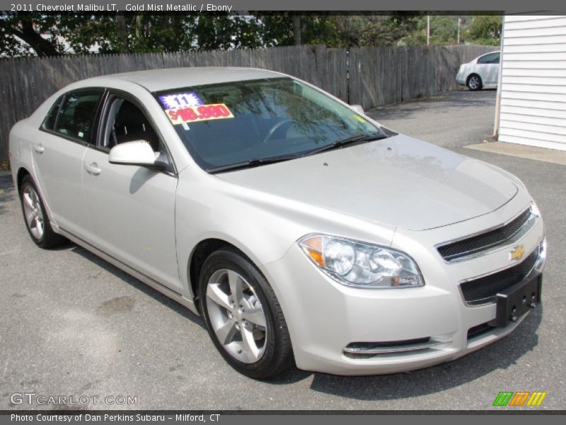 Gold Mist Metallic / Ebony 2011 Chevrolet Malibu LT