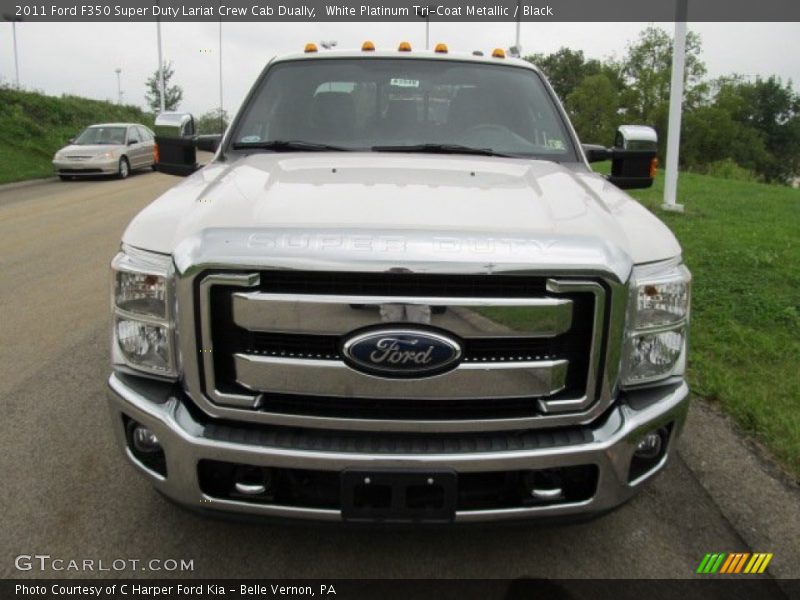  2011 F350 Super Duty Lariat Crew Cab Dually White Platinum Tri-Coat Metallic