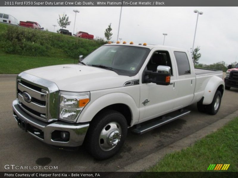 Front 3/4 View of 2011 F350 Super Duty Lariat Crew Cab Dually