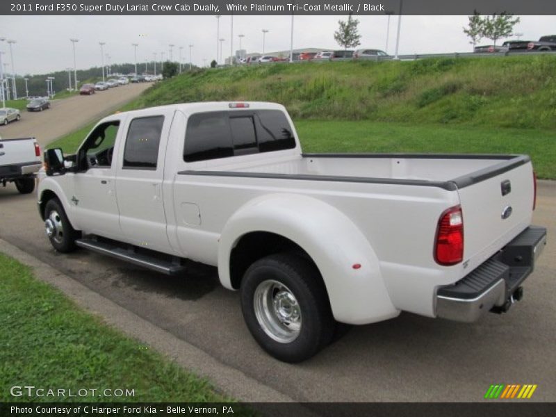  2011 F350 Super Duty Lariat Crew Cab Dually White Platinum Tri-Coat Metallic