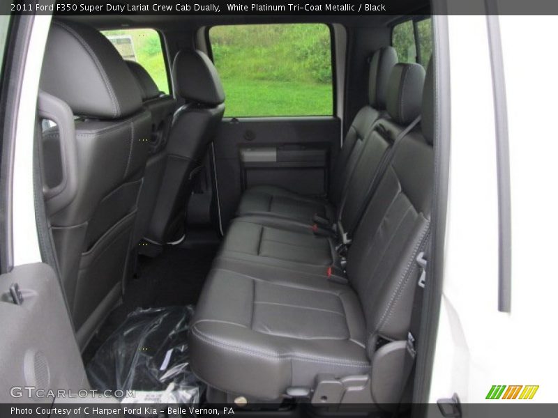  2011 F350 Super Duty Lariat Crew Cab Dually Black Interior
