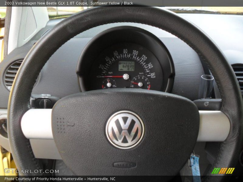 Sunflower Yellow / Black 2003 Volkswagen New Beetle GLX 1.8T Coupe