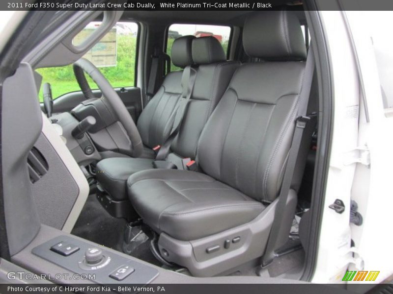  2011 F350 Super Duty Lariat Crew Cab Dually Black Interior